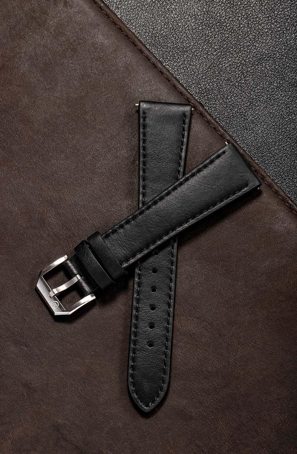 BLACK LEATHER STRAP - ALL COLLECTIONS - Image 3