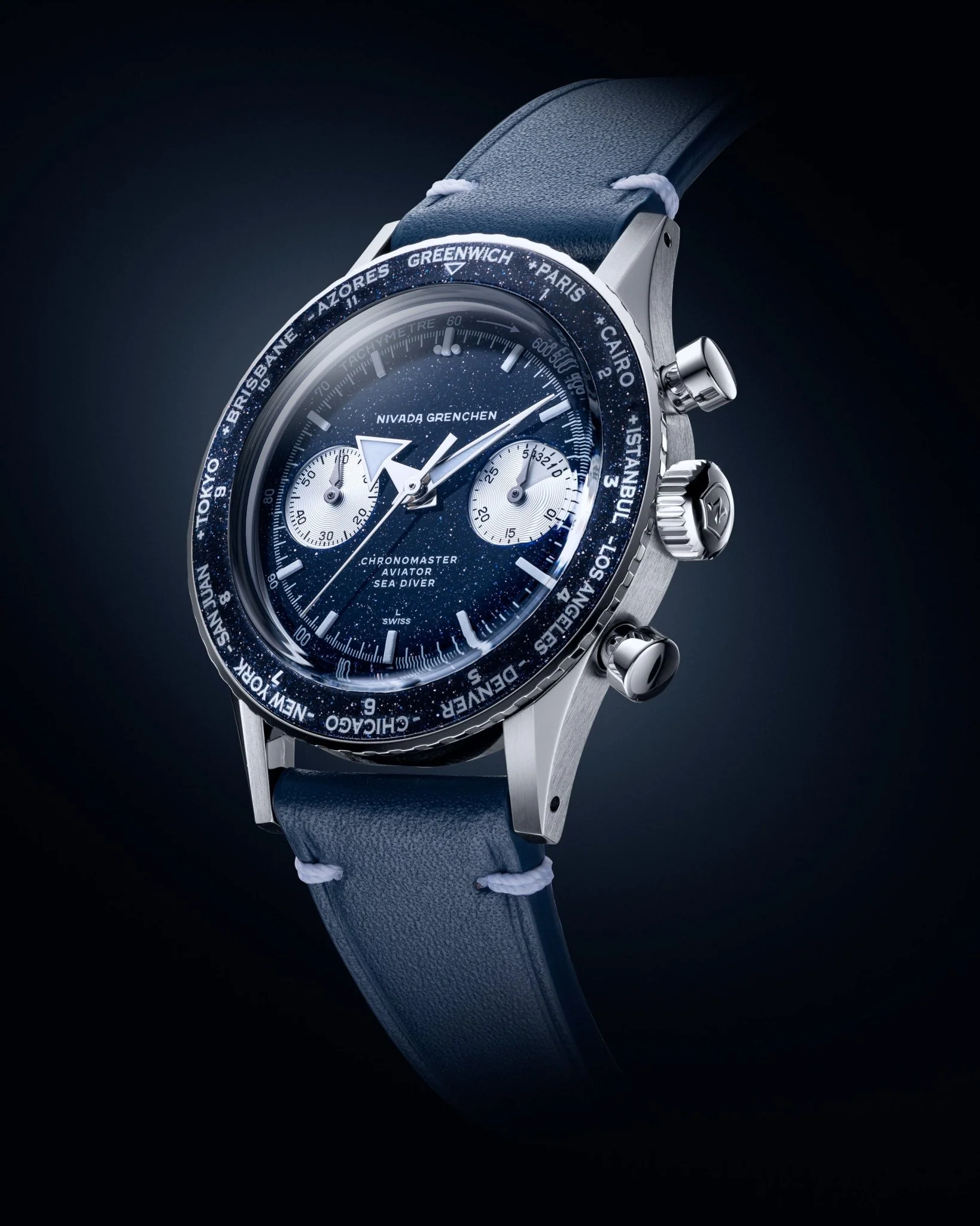CHRONOMASTER VALJOUX 236 AVENTURINE BLUE - Image 3
