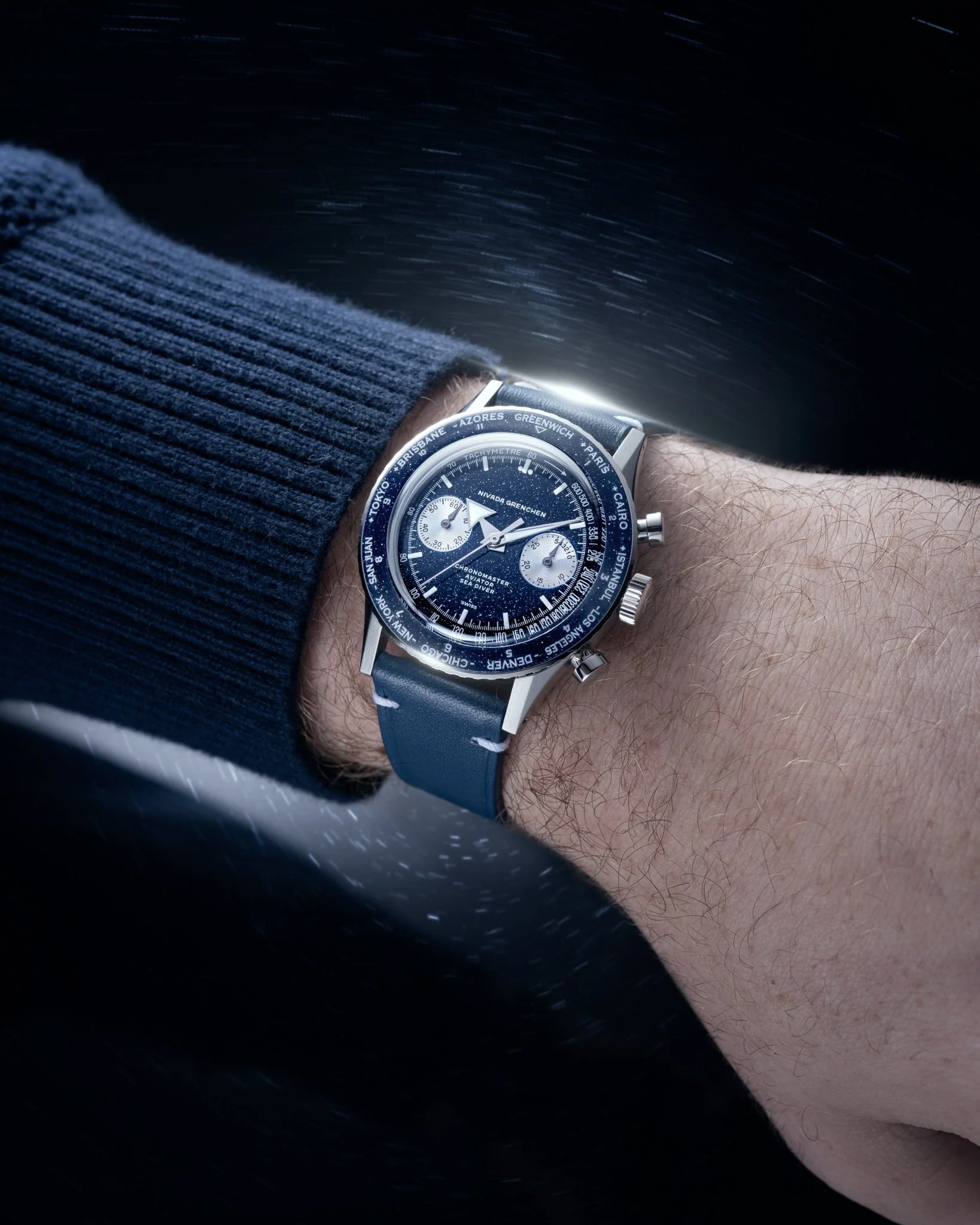 CHRONOMASTER VALJOUX 236 AVENTURINE BLUE - Image 6