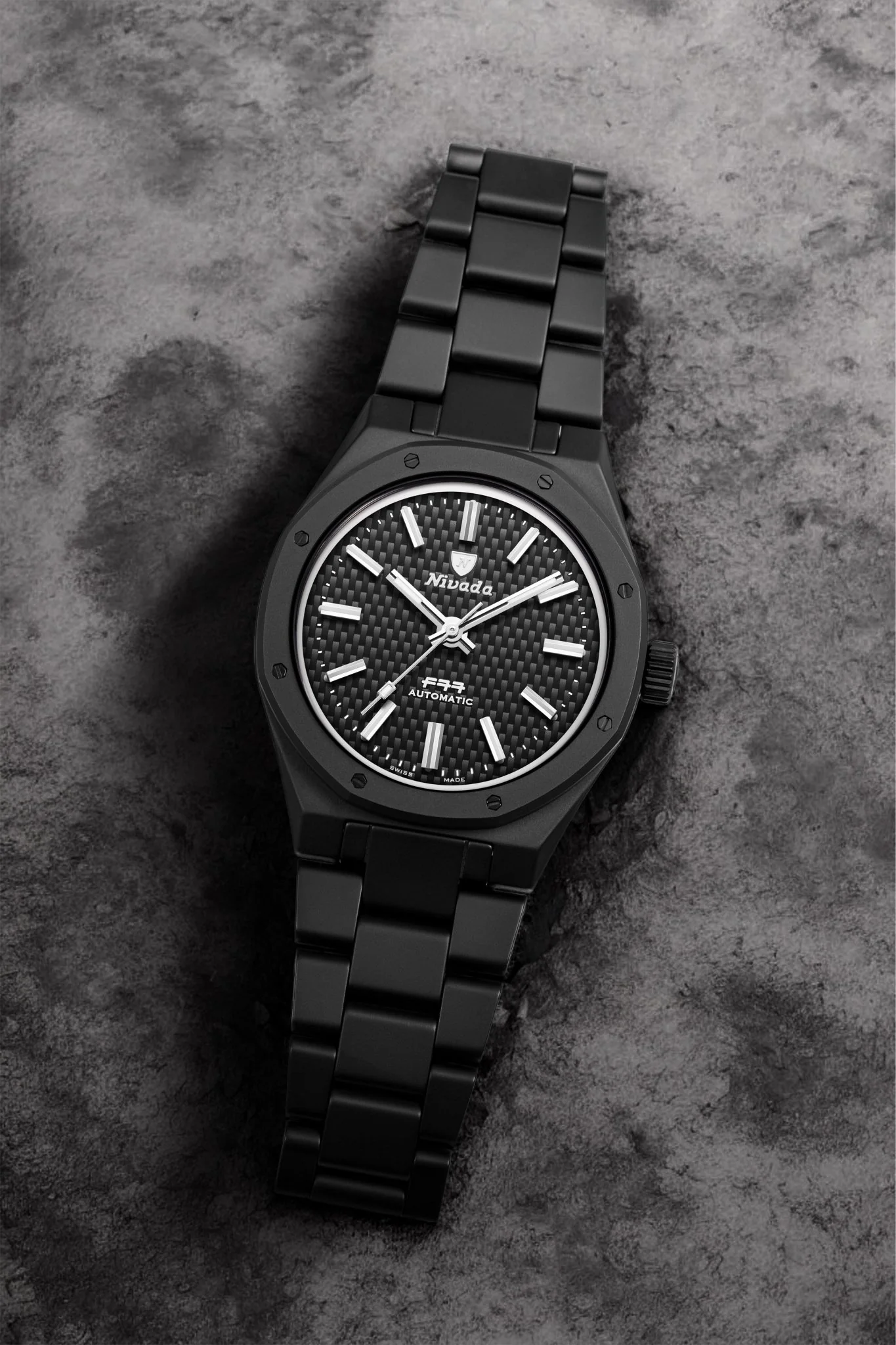 F77 BLACK CERAMIC TRESSED DIAL MK1 - 37MM - Image 3