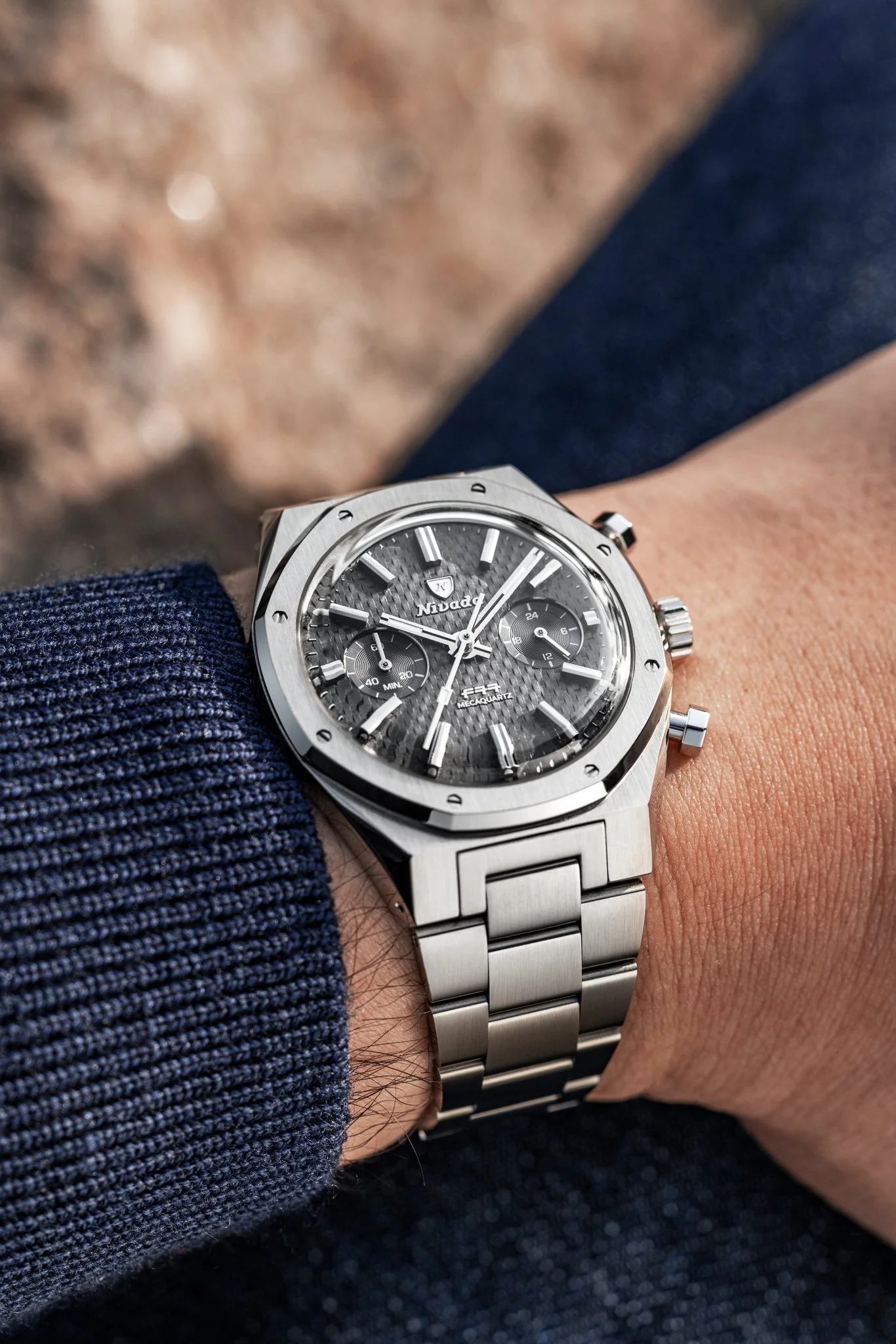 F77 SST CHRONO MECAQUARTZ GREY MK2 - 38MM - Image 6