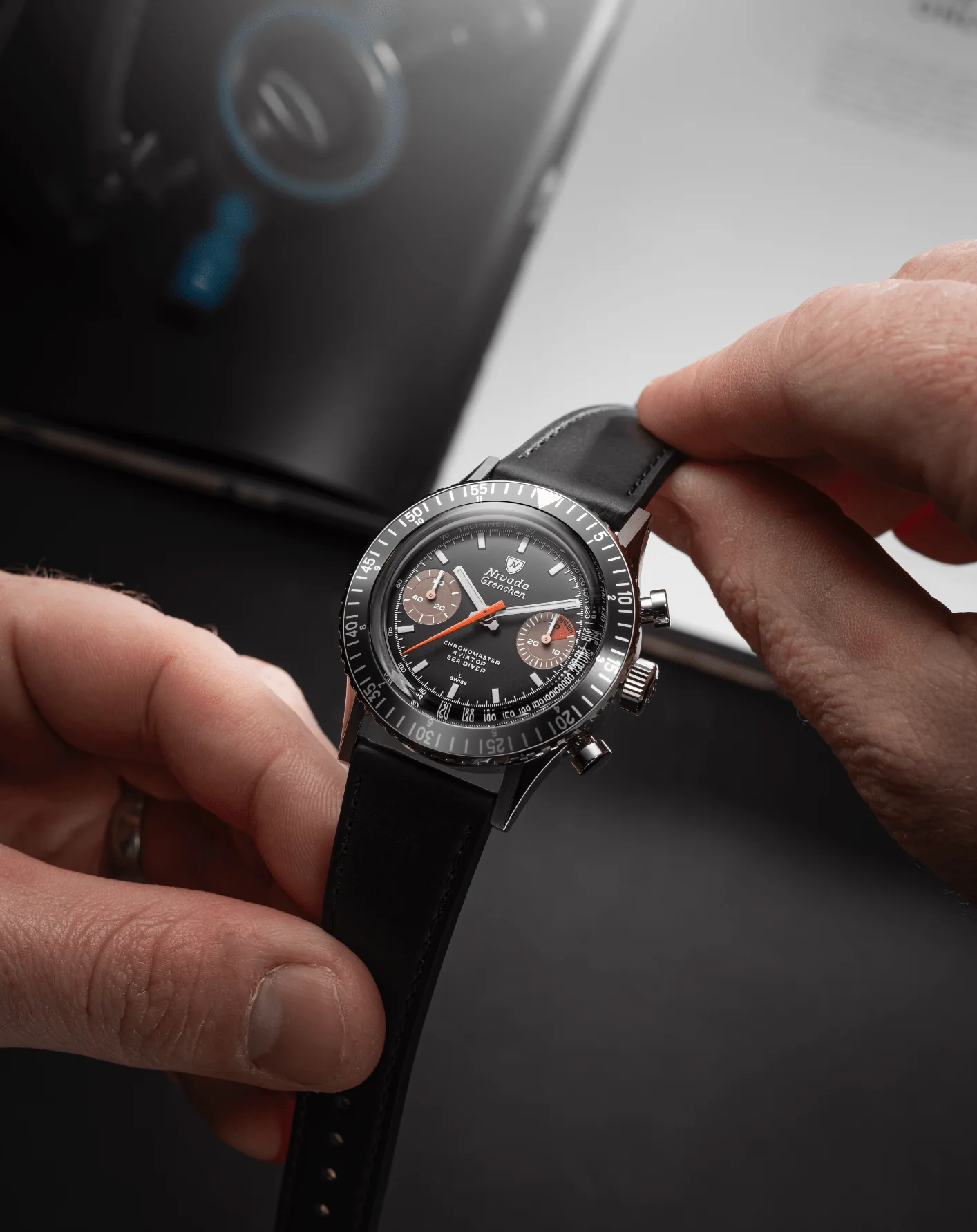 WHITE ORANGE BOY INTER.BEZEL 38mm - MANUAL - Image 5