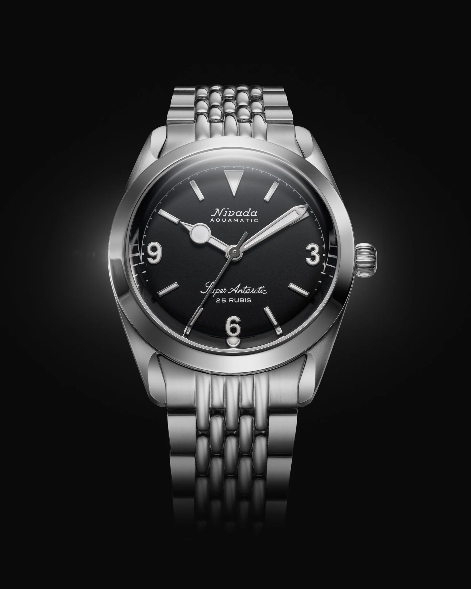 SUPER ANTARCTIC 3.6.9 BLACK NO VINTAGE EFFECT - WHITE LUMINOUS - 38mm - Image 6