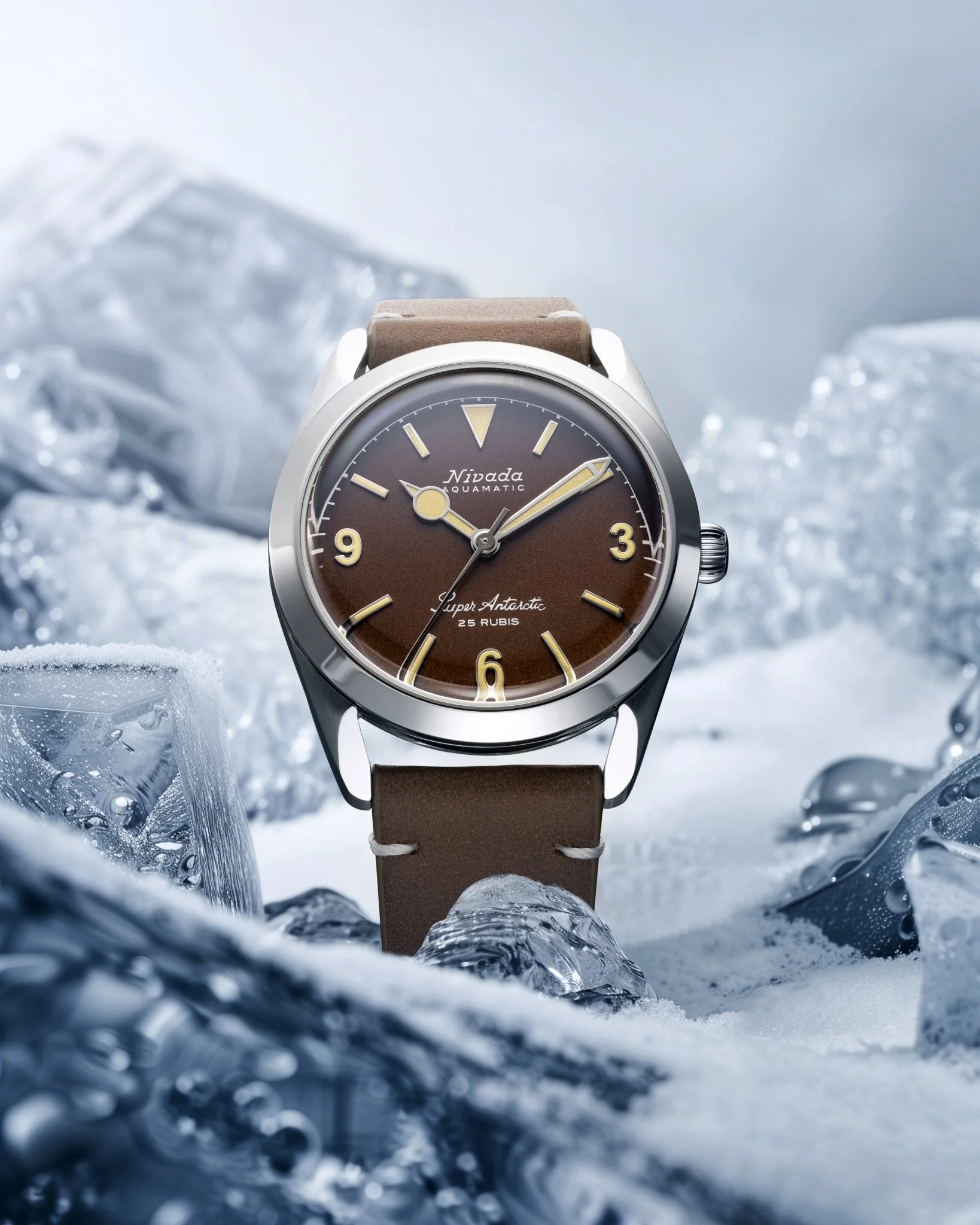 SUPER ANTARCTIC 3.6.9 BROWN NO VINTAGE EFFECT - BEIGE LUMINOUS - 38mm - Image 4