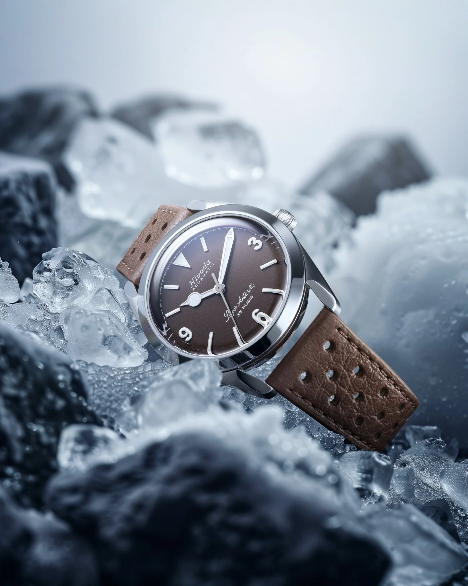 SUPER ANTARCTIC 3.6.9 BROWN NO VINTAGE EFFECT - WHITE LUMINOUS - 38mm - Image 4
